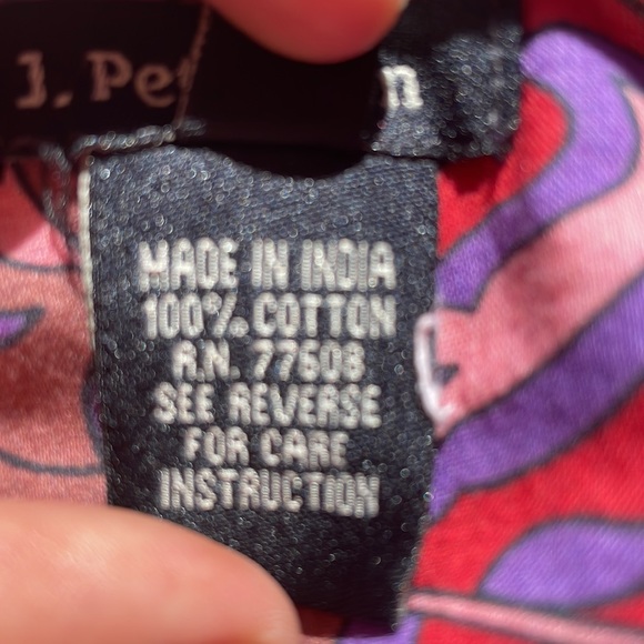 J. Peterman Bohemian Boho MIDI Skirt Size 6 - Picture 7 of 8